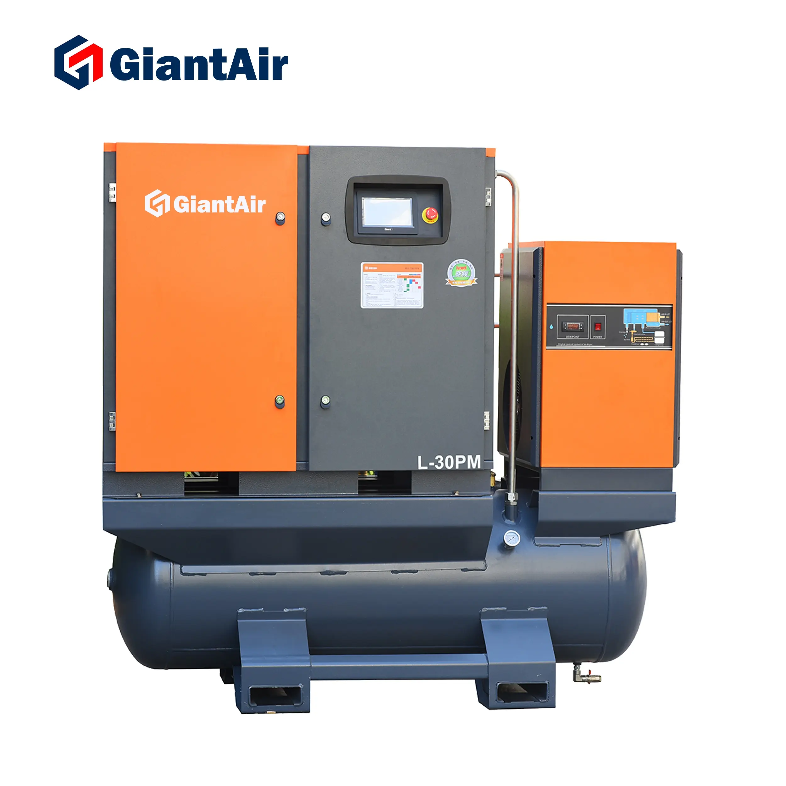 GiantAir-compresor Industrial para corte láser, compresor De aire De tornillo silencioso Ar De 4kw, 5,5 kW, 7,5 kW, 15kw y 22kw