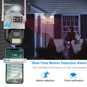 V380 Smart Video Outdoor Dual Lens Security <strong>Camera</strong> Sim Card Digital Full Color Bullet and Dome Linkage 4G <strong>Camera</strong>