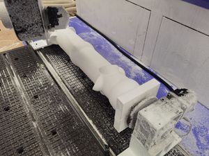 Routeur CNC 5 axes robuste 1325 portique mobile 3D moule fraisage coupe gravure Machine pour mousse EPS plâtre bois Syntec PLC - Product Image 6