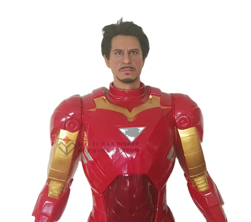 Figura de acción de Marvel de alta imitación, estatua de resina de Iron Man