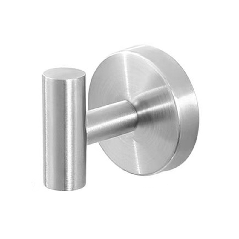 Ventouse en forme de T en acier inoxydable, argent