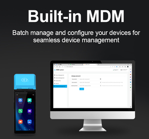 เครื่องจำหน่ายตั๋วรถโดยสารแบบพกพาระบบแอนดรอยด์4G 2 + 32GB เครื่อง Z500เครื่องพิมพ์ในตัว - Product Image 6