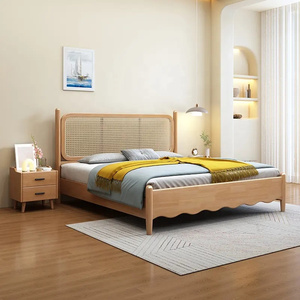 Latest Designs Bedroom Furniture Set Nodic Solid Wood Frame Bedding Set king Size Style Wooden <strong>Box</strong> <strong>Beds</strong> with Storage for Adults - Product Image 1