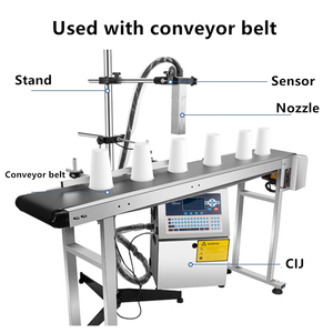 Yaomatec Automatic Continuous <strong>CIJ</strong> Inkjet Date <strong>Coding</strong> <strong>Machine</strong> <strong>Printer</strong> for Uneven Surface Cylinder Material Printing <strong>Machine</strong> - Product Image 4