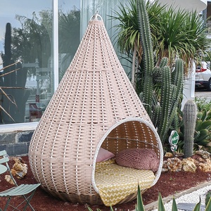 Ngoài Trời Khách Sạn Sân Vườn Sang Trọng Tổ Thiết Kế Đu Đệm Tổng Hợp Mây Dệt Daybed - Product Image 3