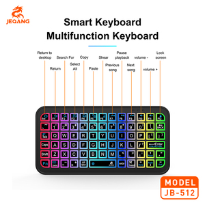 JEQANG Mini Teclado BT con Retroiluminación RGB, Dispositivo de Carga Tipo C, Diseño Portátil en Inglés, 1 Unidad, 1 Unidad, 1 Unidad - Product Image 5