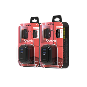 Moxom MOXOM Auto ID 2 USB Ports Android Super Fast <strong>Charger</strong> 2.4A Home <strong>Charger</strong> With Cable Custom Logo Portable <strong>Charger</strong> - Product Image 1