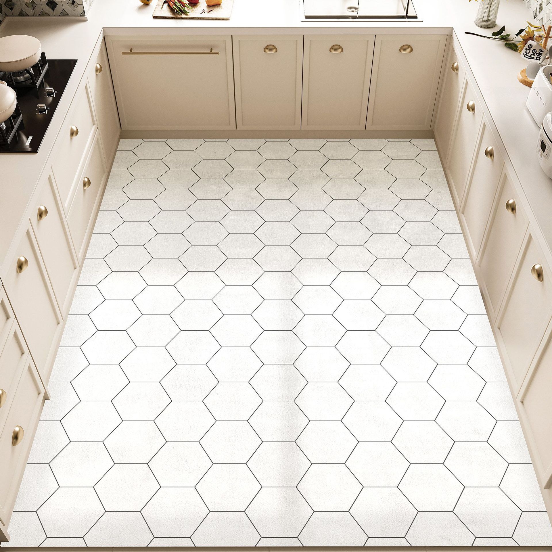 Small floral tiles