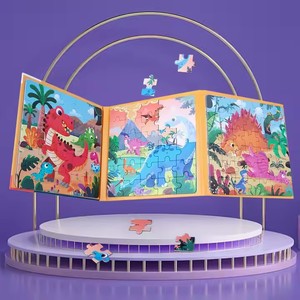 2025ホット磁気パズル紙動物ジグソーパズル本幼児向け就学前教育学習おもちゃ