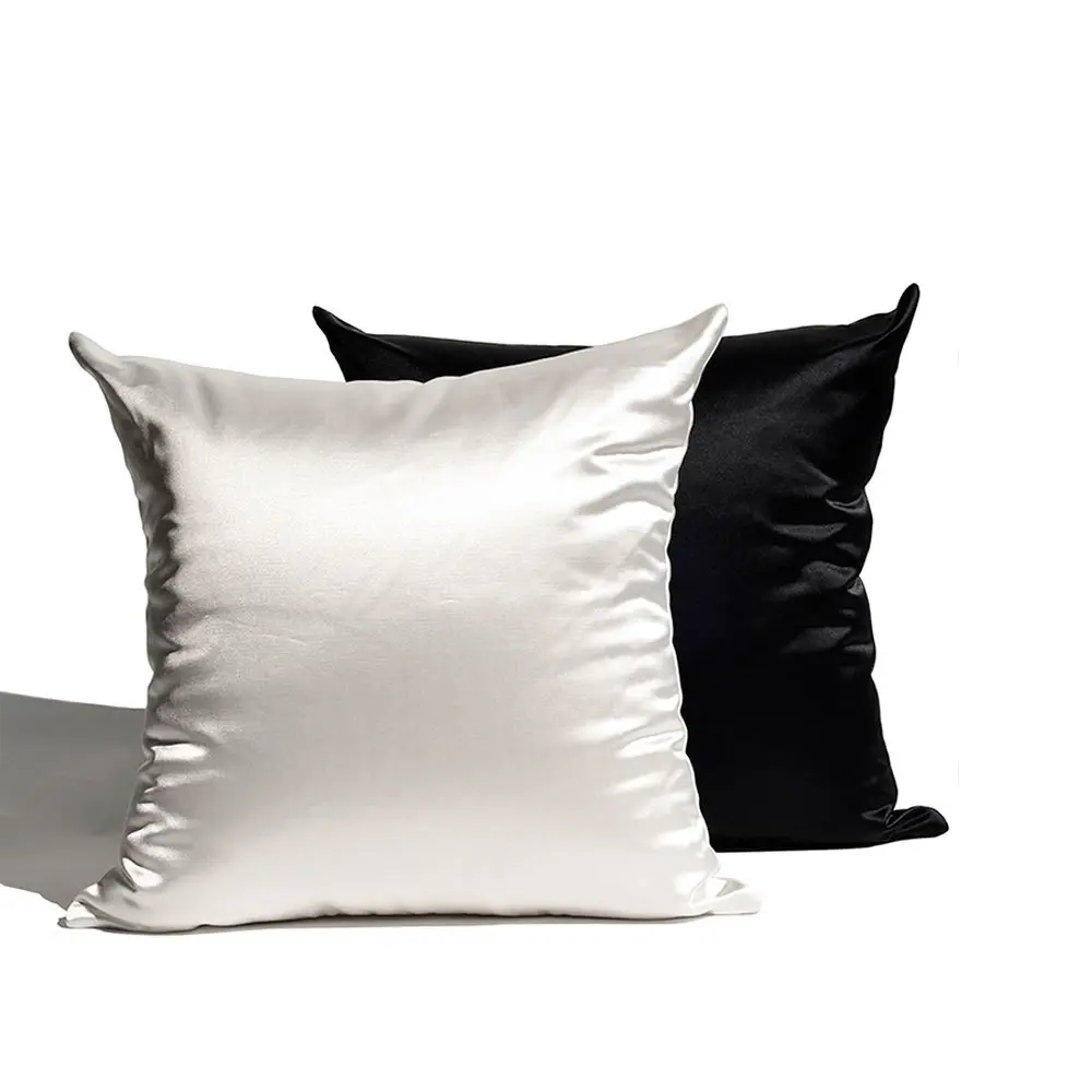 Wholesale Cheap Decorative Sofa Faux Silk Throw Cushion Cover Bedding Satin Pillow Case