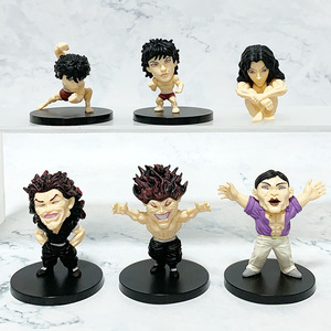 6PCS日本动漫Figura模型玩具5CM韩马巴基迷你聚氯乙烯人物套装动漫雕像 - Product Image 6