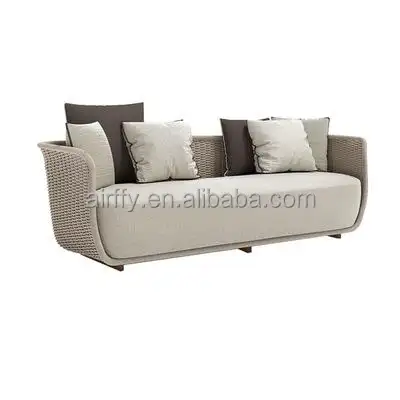 AIRFFY OEM/ODM Factory direct sale modern rattan furniture sets luxurious outdoor garden furniture sofa rainproof outdoor sofa