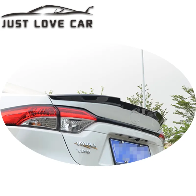 JUSTLOVECAR M4 estilo SPOILER para 2019, 2020 TOYOTA COROLLA coche del ABS trasera tapa del maletero SPOILER ala labio cola de pato 2021, 2022