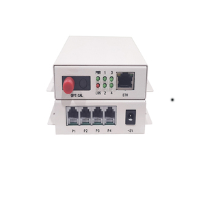 Multiplexer ottico per telefono a 1 canale con convertitore Ethernet FXS/FXO RJ11 su fibra con ricetrasmettitore vocale Ethernet - Product Image 1