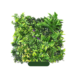 屋内または屋外の装飾のための人工植物壁緑の植物垂直草壁パネル