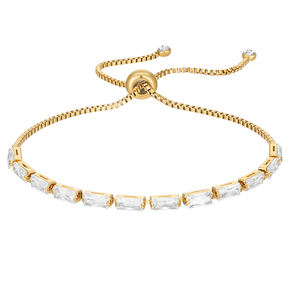 Zircon blanc doré