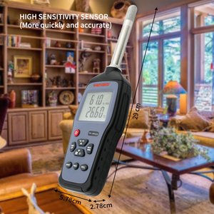 HENGKO HG972 Multifunción Termómetro de mano Higrómetro Registrador de datos de temperatura y humedad Medidor con interfaz USB