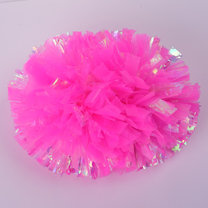 CUSTOM Rainbow พลาสติกเชียร์ลีดเดอร์ Pom Pom Girl Cheer เติมน้ำมัน Props เชียร์ลีดเดอร์ Pompoms - Product Image 2