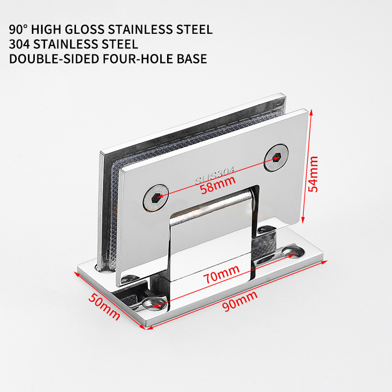 90° Stainless Steel - Bright Finish