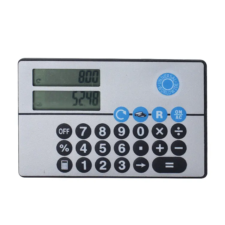 Mini calculatrice de monnaie électronique de poche, avec écran double affichage, à 8 chiffres, européen, nouvelle collection