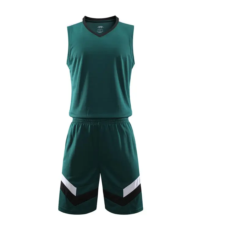 Vestidos de talla grande para baloncesto, jersey liso con pantalones cortos, 2022