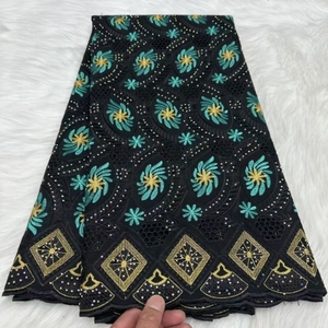 Mới Nhất Châu Phi Ren Vải Chất Lượng Cao 100% Bông Thêu Vải <span class=keywords><strong>Lafayette</strong></span> Thụy Sĩ Ren Khâu Quần Áo Trong Thụy Sĩ - Product Image 1