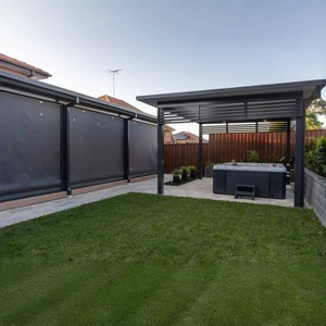 Ziptrack Jaloezieën Buiten Rolschaduw Winddichte Zip Zonnescherm Jaloezieën Voor Buiten Balkon Zonlicht Kamer Pergola - Product Image 6