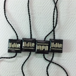 Custom High Quality Stamping <strong>String</strong> <strong>Loop</strong> Locks Logo Seal <strong>String</strong> <strong>Hang</strong> Drop for Garment - Product Image 5