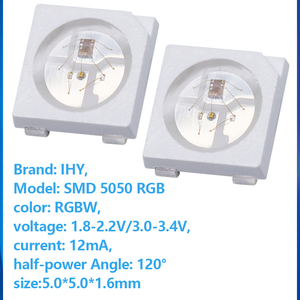 ลูกปัดไฟ5050แบบตั้งโปรแกรมได้, ไฟ RGB 4-PIN Magic Color 5V ปากกาเน้นข้อความในตัว IC เข้ากันได้กับแพทช์ LED WS2812 - Product Image 3