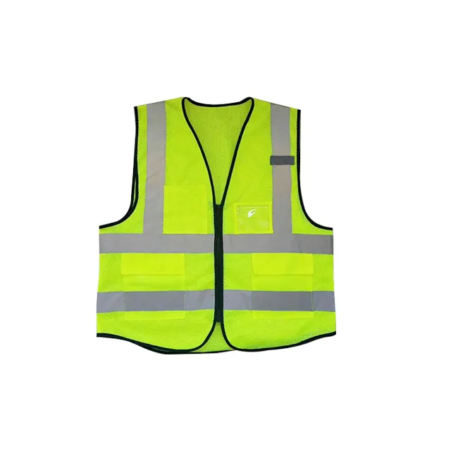 Hi Vis giallo nero verde arancione rosso blu riflettente costruzione di sicurezza di sicurezza della maglia abbigliamento da lavoro giacca