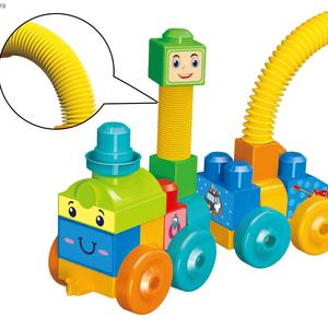 Diy 3d çocuklar yaratıcı eğitici oyuncak montaj 46 adet plastik kare büyük parçacık montaj Diy oyuncak yapı taşları - Product Image 3
