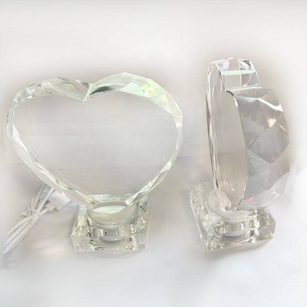 White with 1.5cm thickness heart