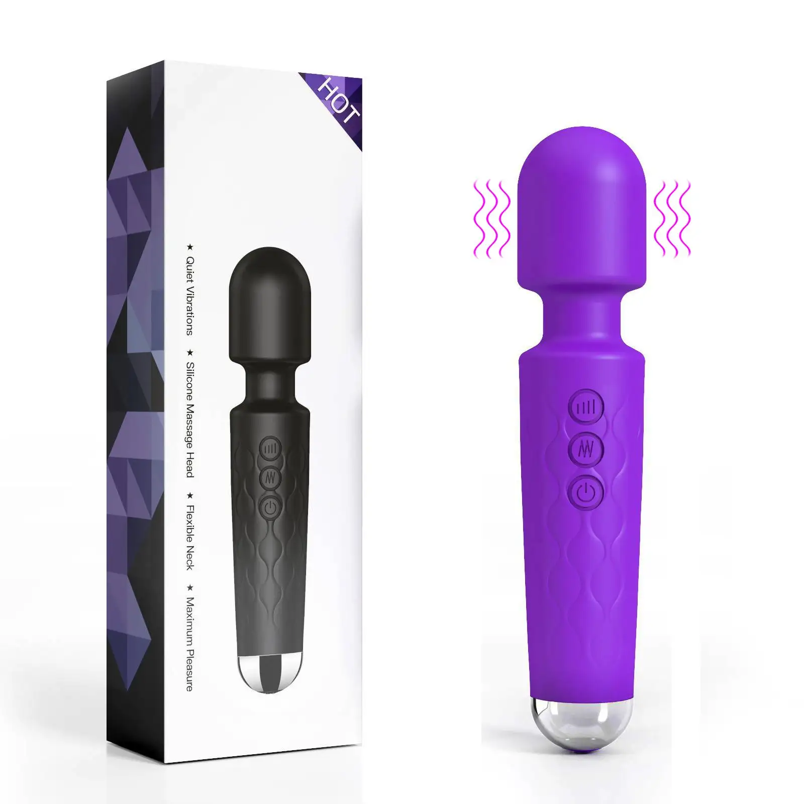 Barato AV varita vibrador clítoris punto G masajeador 20 modos 8 velocidades masturbación femenina mujeres vibrador juguete sexual para mujeres pareja