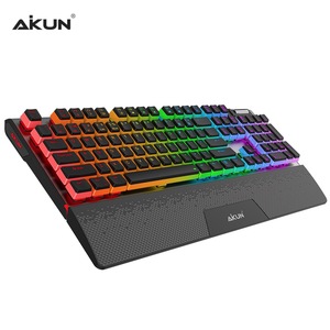 AIKUN GX922 Aluminium Wired <strong>Programmable</strong> Gaming <strong>Keyboard</strong> RGB Backlight <strong>Mechanical</strong> Switches Ultra Thin Frame Volume Control - Product Image 1