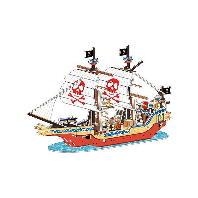 1892-E Bateau pirate nordique