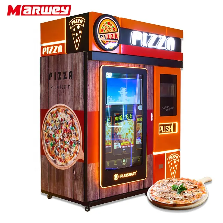 Máy Bán Hàng Pizza Màn Hình Cảm Ứng Thông Minh Máy Làm Pizza Tự Phục Vụ Thức Ăn Nhanh Nóng Ngoài Trời Hoàn Toàn Tự Động Thương Mại
