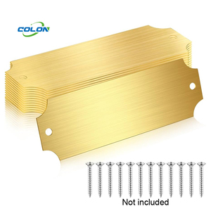 Biểu Tượng Tùy Chỉnh Vàng Tên Nơi Thẻ Pin Phù Hiệu Trống Thép Không Gỉ Chải Kim Loại Brass Tên Tấm - Product Image 6