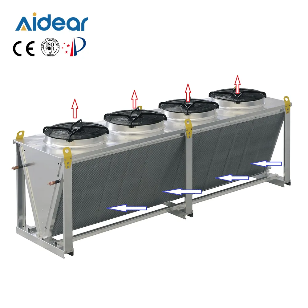 Condensatori per refrigeratore ad aria con tendina a secco per centro dati e sistema solare