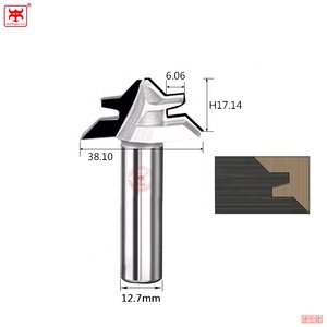 KANGMINGJIAN <strong>PCD</strong> End Mill Diamond 45 Degree Tenon <strong>Cutter</strong> Solid Joint <strong>Cutter</strong> 45 Degree Lock Miter Router Bit - Product Image 6
