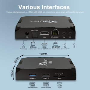 กล่องทีวี X96 8K ระบบแอนดรอยด์11.0แอนดรอยด์แอนดรอยด์แอนดรอยด์อัจฉริยะ Wi-Fi คู่ S905x4 Max + Ultra Amlogic - Product Image 6