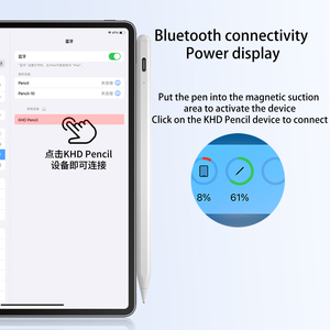 สไตลัสยอดนิยมจากโรงงานสำหรับ iPad ปากกา2018-2024สำหรับ Apple Pencil แม่เหล็กปฏิเสธการชาร์จดินสอสัมผัส - Product Image 2