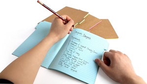A5 Study <strong>Notebooks</strong> Kraft Tabbed <strong>Notebook</strong> Work Journal Colored <strong>Paper</strong> Note Book <strong>With</strong> Tabs, Divider Tab <strong>Notebook</strong> - Product Image 3
