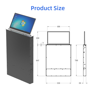 Elevador de monitor LCD inteligente individual de 21,5 pulgadas para sistema de audioconferencia compatible con monitores LCD de 15,6/17,3/18,5/21,5 "en salas de reuniones - Product Image 5