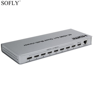 Multiviewer монитор 8 портов 4 К к 30 Гц для игры, фондового рынка бизнес, офис использовать 8 входов 1 выход <span class=keywords><strong>HDMI</strong></span> порт высокая