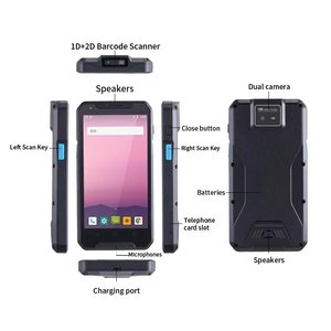 Mobil bilgisayar barkod tarayıcı 5000mAh el sağlam Android 13 <span class=keywords><strong>PDA</strong></span> 4G Wi-Fi veri RFID envanter 1D/2D/QR envanter tarayıcı - Product Image 3
