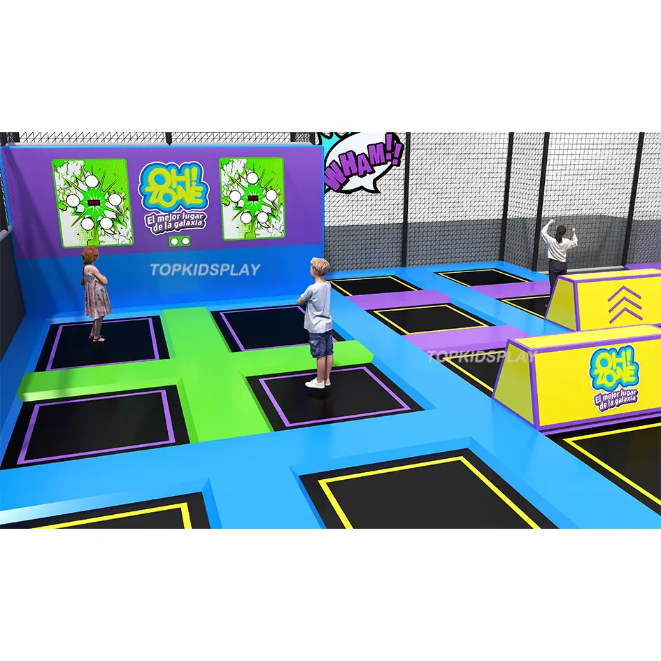 China Fabriek Grote Commerciële Amusement Speeltuin Springen Indoor Trampoline Park Apparatuur Voor Kinderen