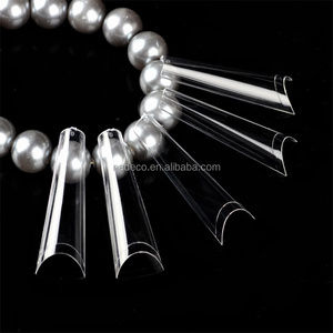Extra Long Coffin French Professional Nail <strong>Tips</strong> Transparent Natural Deep C-Curve <strong>Tips</strong> Glue Fingernails - Product Image 5