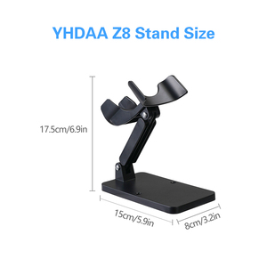 YHDAA Hochwertiger 1D-Laser-Barcodeleser Kunden spezifisches Logo USB-Scan pistole mit verstellbarer Ständer halterung Papier im Format A4 - Product Image 5