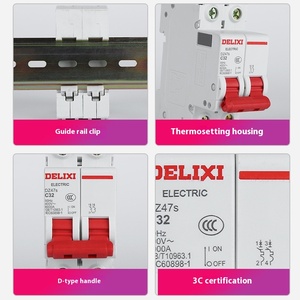 DZ47S hava anahtarı 2P ev ana şalter 2P220V minyatür devre kesici 32A63A tipi MCB yapımı plastik küçük boy yüksek - Product Image 3