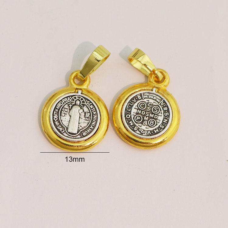 Oro y plata, doble color - 13mm